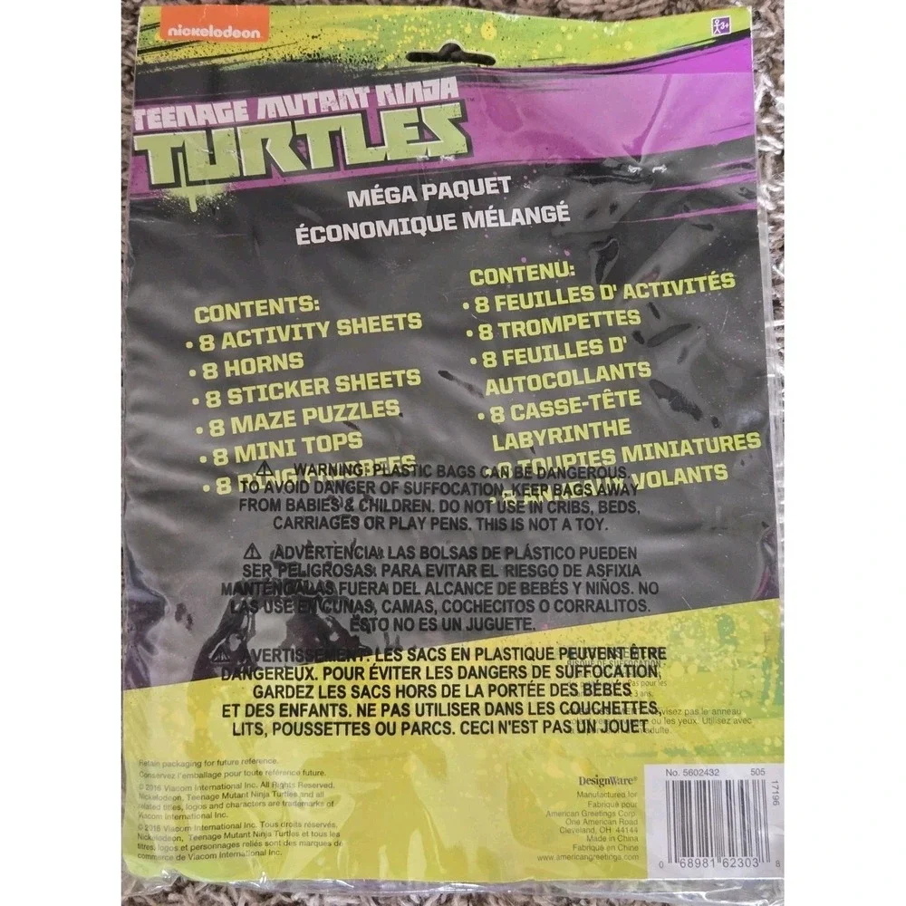 TEENAGE MUTANT NINJA TURTLES MEGA Party 48 pc NEW Nickelodeon American Greetings